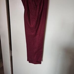 Elegant Burgundy Women's Pantsuit